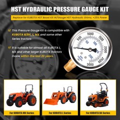 Replace for KUBOTA HST Boost Kit W/Gauge HST Hydraulic Shims Fit for KUBOTA MX