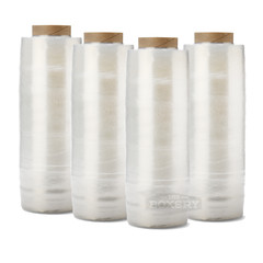 18”x1500′ Eco Supreme Stretch Film Hand Wrap – 4 Rolls Lightweight Pre-Stretch