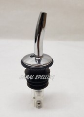 (1x) 1.5 oz Liquor Bottle MEASURED POUR SPOUT Chrome 285-50 Pourer For Patron750