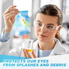 1-200 PAIR PACK Protective Safety Glasses Clear Lens Work UV ANSI Z87 Lot of 12
