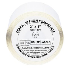 ZEBRA ELTRON 2×1 (2″ x 1″) Thermal Labels – (28) Rolls of 1300 – GX420t LP2824