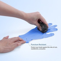 Medical Nitrile Exam Gloves Blue Powder-Free Food-Safe Disposable Glove S/M/L/XL
