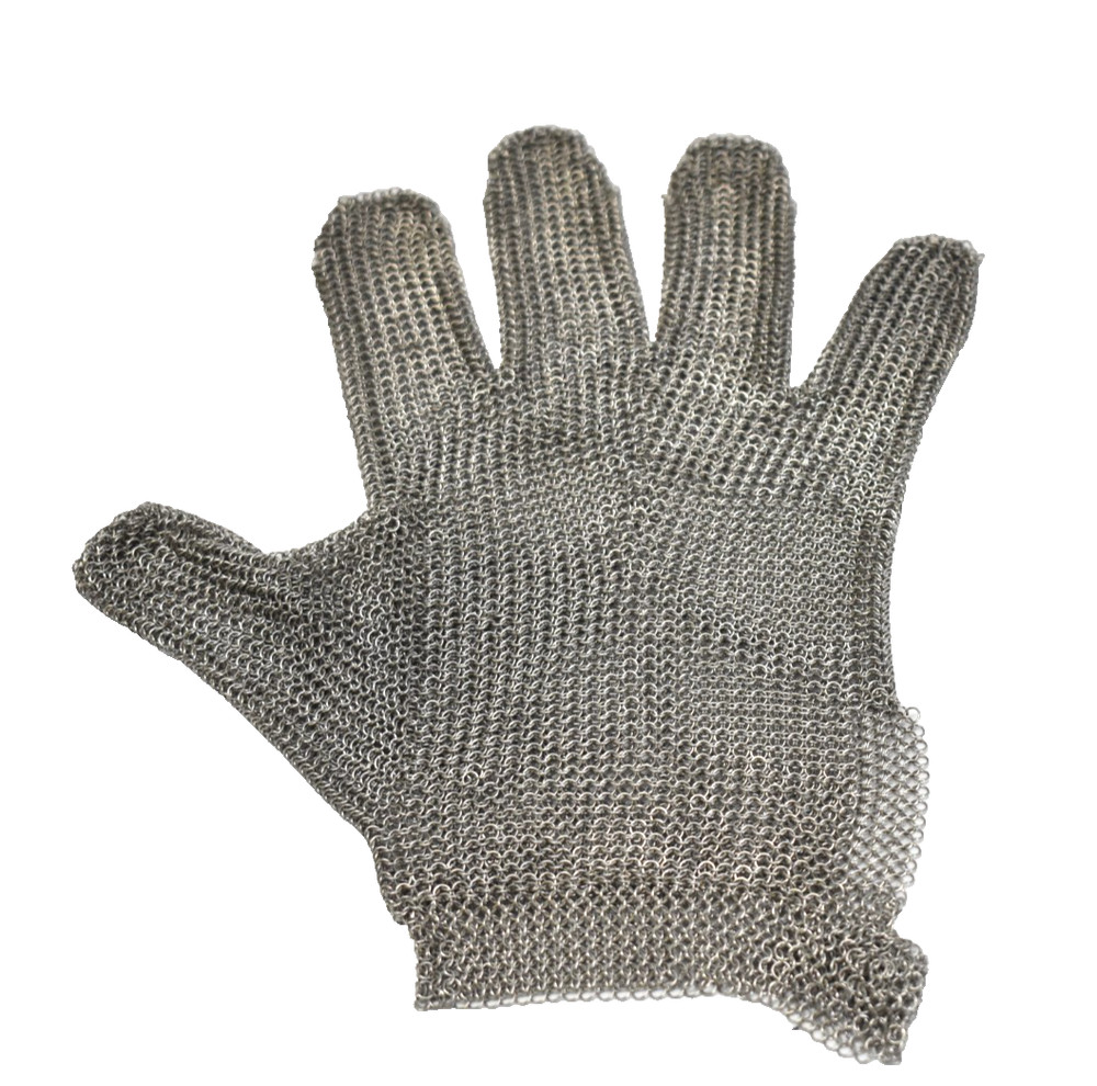 Franklin Size M Stainless Steel Chain Mail Protective Glove 5 Finger Reversible