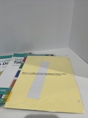 Wexford Insertable Tab Divider – 5 Ct, Lot of 4 Multi Color 9×11.25