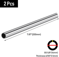 5/8″ OD 304 Stainless Steel Tube, Thickened 304 Stainless Steel Seamless Tubi…