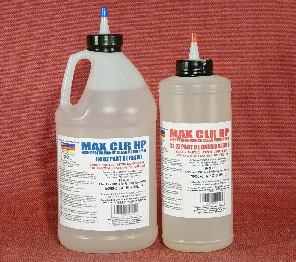 Epoxy Clear Food Safe Resin 4 Coating Bonding Fiberglassing Casting Embedding