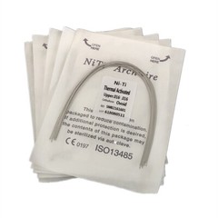 Dental Orthodontic Heat Thermal Activated Niti Rectangular Arch Wires Arcs