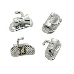 10 sets Dental Orthodontic Buccal Tube 1st 2nd Molar Bracket Roth 022 Mesh Tubes