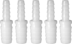 5Pcs Plastic Hose Barb Reducer Fitting, 3/8″ to 1/4″ Hose Barb Union Adapter Con