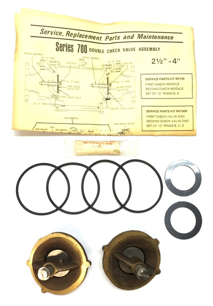 Watts Regulator Series 700 2-1/2″ – 4″ Double-Check Valve Assembly 881461 NOS