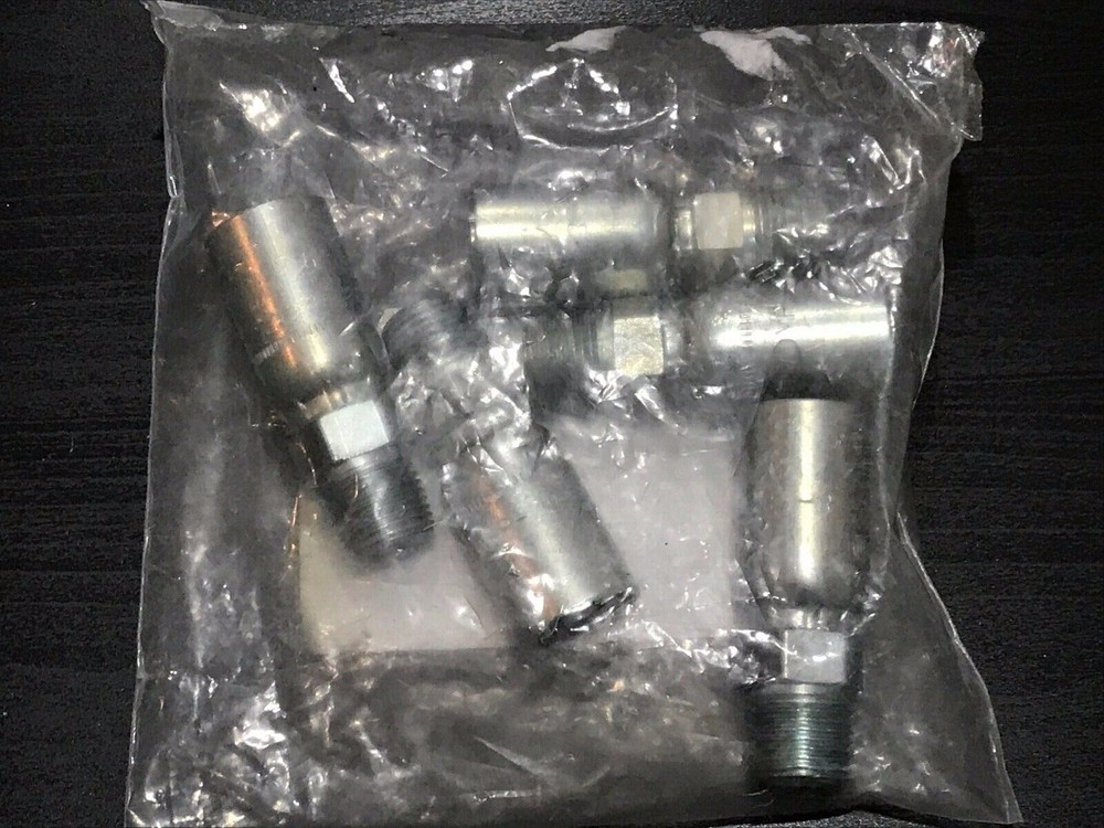 (5Pcs) MP-08-08 1/2″ Hose x 1/2″ NPTF Male Pipe Rigid Hydraulic Hose Fitting-New