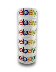 6 x EBAY Packaging Shipping Box Tape Color Logo 2” x 75” Yard Thick Sticky
