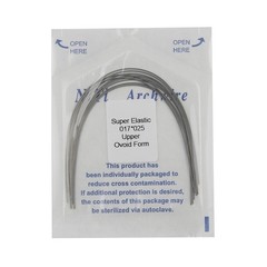 100pc Orthodontic Arch Wire Niti Stainless Steel Round Rectangular Ovoid Natural