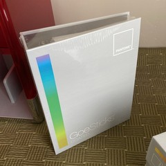 Pantone GEO System Red Cube 3 Sealed Books Fan Guide Color Coated Sticks Palette