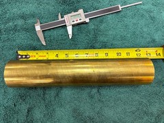 2-1/2″ C360 BRASS ROUND ROD 12” long Solid H02 Lathe Bar Stock 2.50″ Diameter