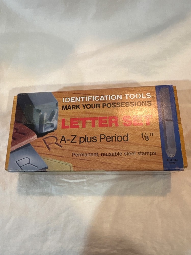 Young bros stamp works letter set A-Z plus period 1/8