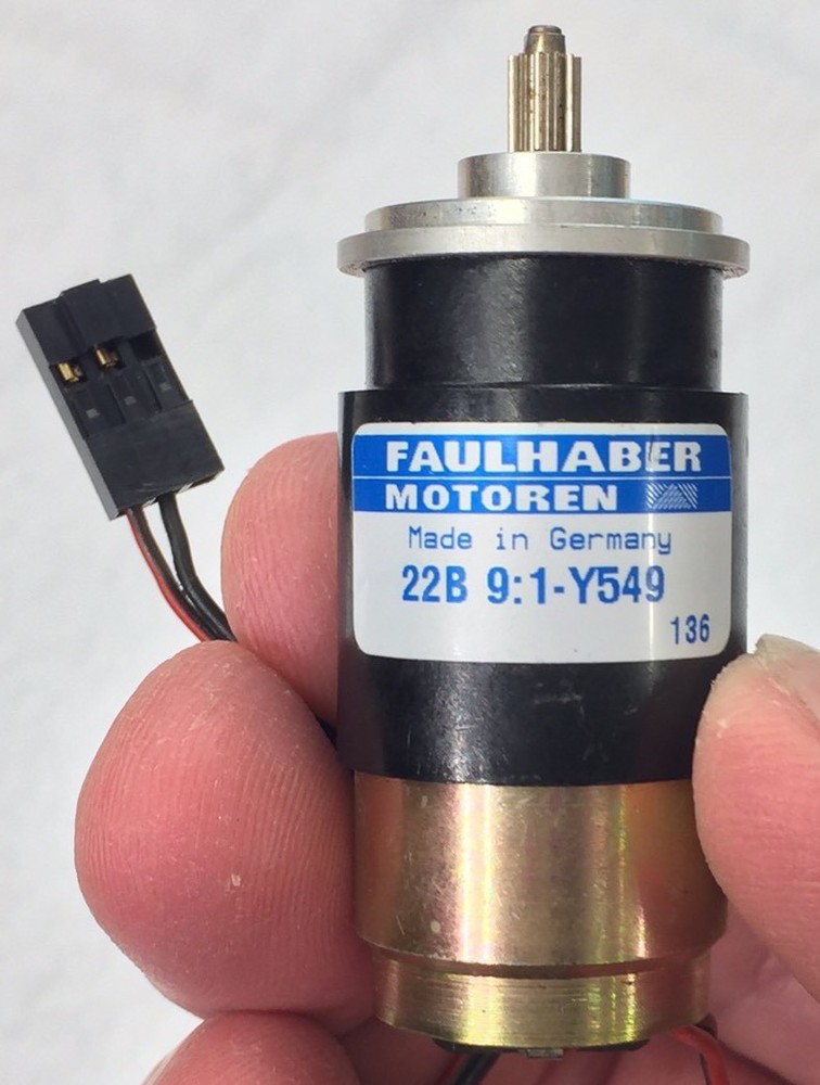 FAULHABER GEARMOTOR D.C. 3-24 VOLTS 9:1 RATIO CORELESS ARMATURE HIGH PRECISION !
