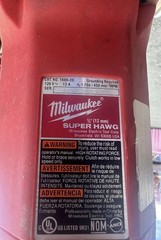 Southwire Maxis M6K 6000 lb Cable Puller w/ Milwaukee Super Hawg 1680-20 Cart
