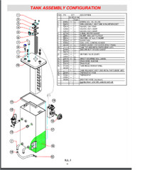 replacement tank Cecilware GB4K, 4-Head Cappuccino Machine valve,limit,heater