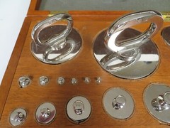 W & LE Gurley Class P Range: 1/32oz – 101lb Weight Set in Wood Case NR63