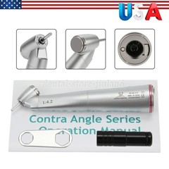 Dental Optic Fiber LED 1:4.2 Increasing Handpiece 45°Angle Head External Channel