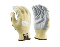 Large Armor Guys Ultimate Work Glove Cut Resistant 01-020 Yellow/Gray (HR)