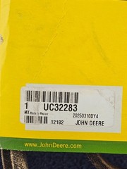John Deere UC32283 V-Belt, Effective Length 2635 mm Fits 125 S100 S110 S120 S220