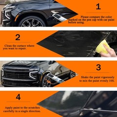 Mosaic Black Metallic Touch Up Paint for Chevrolet, Scratch Repair Pen