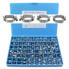 85 Sets Orthodontic Molar Bands Buccal Tube Roth 022 Double Lingual Sheath 3M