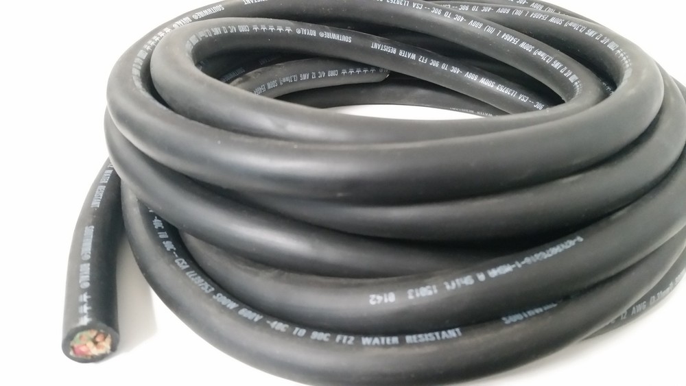 12/4 SOOW SO Cord 10 FT USA Portable Outdoor Indoor Flexible Wire cable