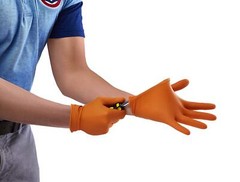 Heavy Duty Orange Nitrile Gloves Pack of 50 8 Mil Thick Multi Purpose Gloves