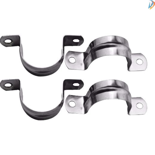Heavy Duty 1″ Steel Pipe Hanger Clamps – Pack of 4 with Screws for Durability