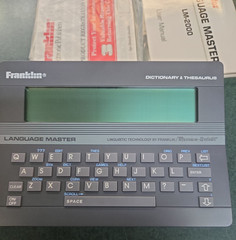 Vintage Franklin LM-2000 Language Master Electronic Dictionary & Thesaurus