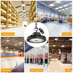 6 Pack 150W Led High Bay Light Industrial Commercial Factory Warehouse Lighting