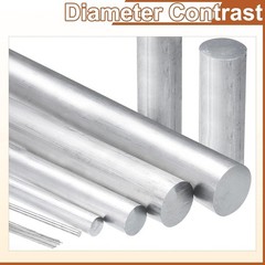 2-Piece 12” Aluminum Round Rods 5mm Dia 6061 Alloy for Industrial & DIY Craft