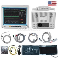 12″ Patient Monitor ICU CCU Vital Sign For Hospital ECG NIBP RESP TEMP SPO2 PR