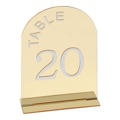 20 Pcs Wedding Table Numbers Mirror Acrylic Table Number Table Sign Numbers