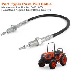 Tractor 36001-0330 Push Pull Loader Joystick Cable For KIOTI CK 25,27,30,35,35H