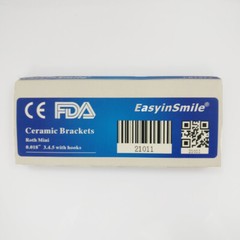 20Braces Orthodontic Clear Ceramic Bracket Dental Roth/MBT .022 Slot 3/345 Hooks