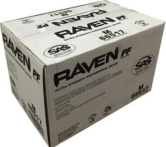 SAS Safety 66518 Raven Powder-Fre​e Black Nitrile 6 Mil Gloves, Large, 30 Pack.
