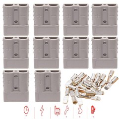 10Pack For Anderson Style Plug Connectors DC Power 50 AMP 600V 6AWG
