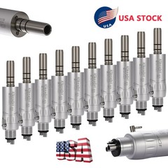 10pcs ASkeadnt Dental Low Speed Handpiece Air Motor 4Hole External Water Spray