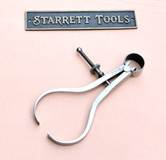 Rare/Antique STARRETT No.76 Thread Calipers W/Square Legs, 3.0” Size & Capacity!