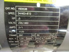 Baldor Reliance VM3538 Motor