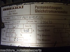 Indramat MDC 10.20F/MMA-0/S06 MDC10.20F/MMA-0/S06 Servo Motor
