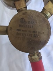 Uniweld Oxygen Compressed Gas Regulator Gauge 592H USA Oxygen Series Untested