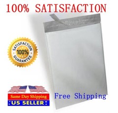 300 Combo White Poly Mailer Self Sealing Shipping Bags 100 6X9 & 200 10X13
