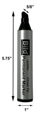 Jumbo Permanent Markers – Color pack of 4 – Black, Red, Green, Blue