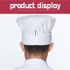 White Chef Hat for Men Women Adults,Elastic Band Adjustable Cotton Chefs Hat …
