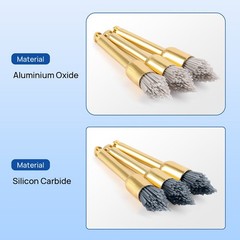 10pc Dental Finishing Finisher Prophy Brushes Aluminium Oxide Polishing Polisher